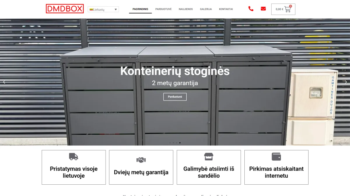 Dmdbox.eu svetainės ekrano nuotrauka