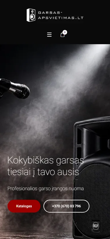 Garsas-apsvietimas.lt mobili versija