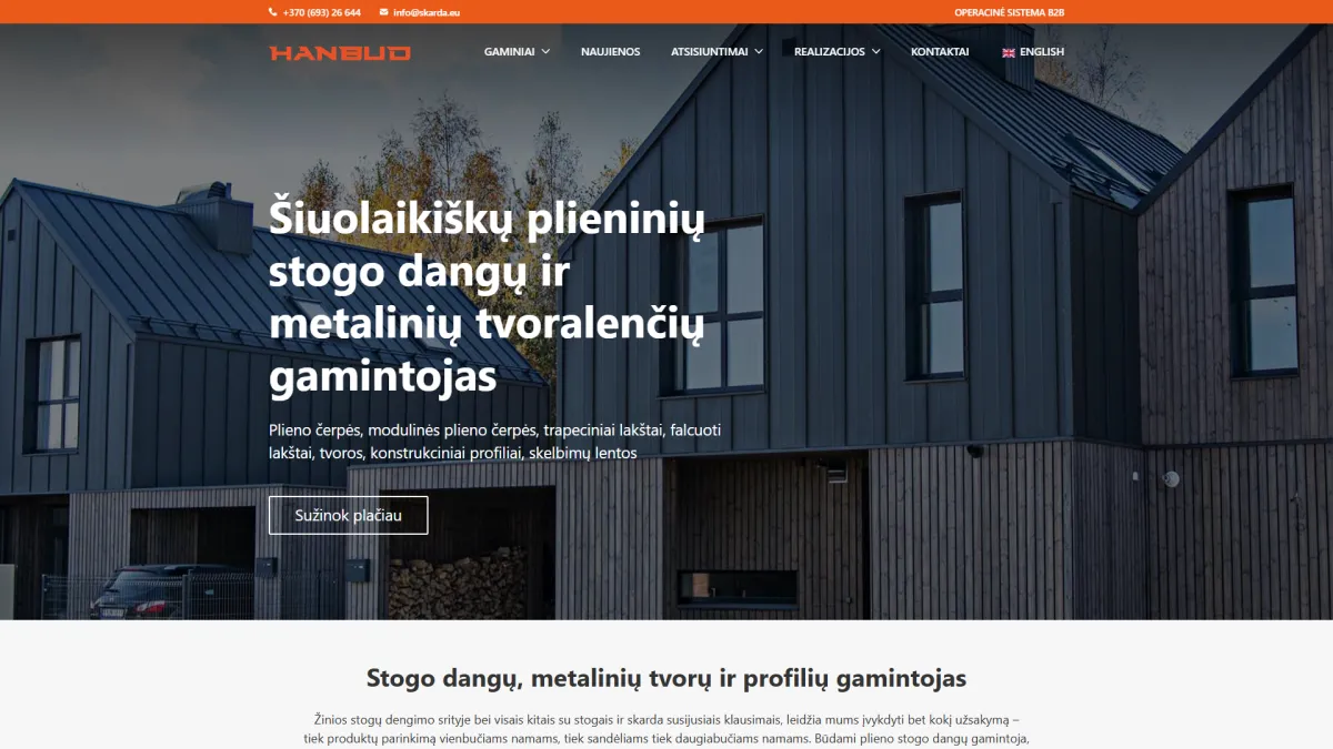 Stogudanga.lt svetainės ekrano nuotrauka