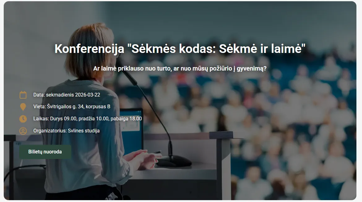 Svlines.lt svetainės ekrano nuotrauka