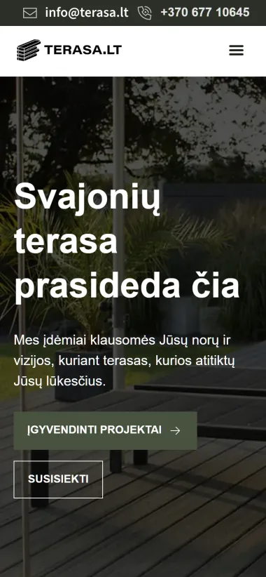 Terasa.lt mobili versija