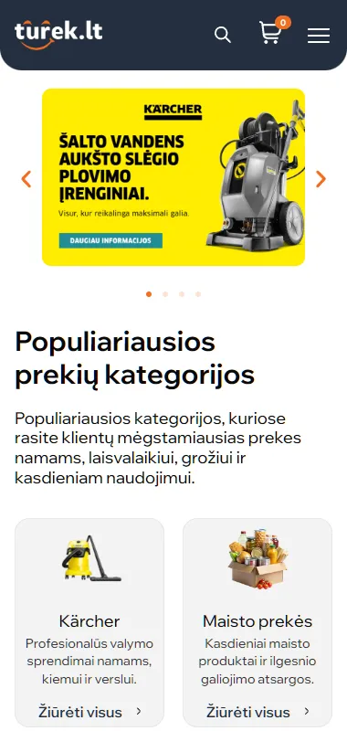 Turek.lt mobili versija